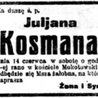 Msza żałobna, 1919