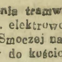 Tramwajem do kościoła, 1920