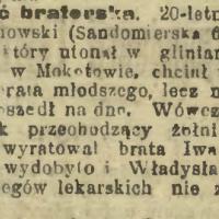 Miłość braterska, 1920