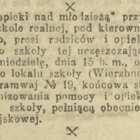 Koło opieki nad młodzieżą, 1920