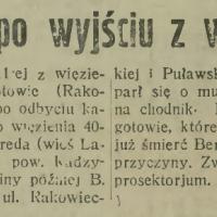 Śmierć na rogu Śmierć na rogu, 1921