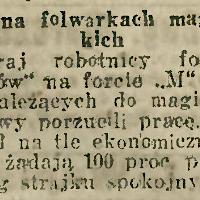Strajk na forcie, 1922