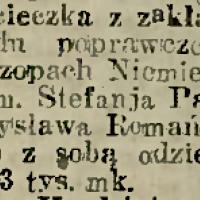 Ucieczka z zakładu, 1922