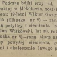 Bójka na Boryszewskiej, 1922