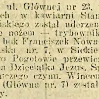 W kawiarni przy Głównej, 1922