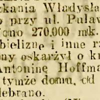 Okradziony przez teściową, 1922