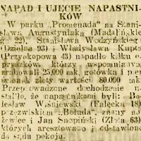 Napad i ujęcie napastników, 1922