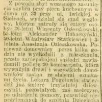 Zbiorowe zaczadzenie, 1922