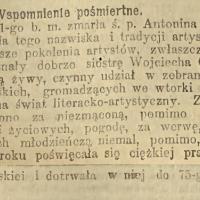Antonina Gerson wspomnienie, 1922