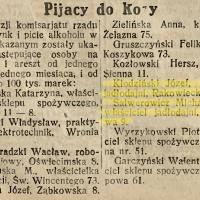 Pijacy do kozy, 1922