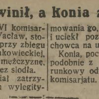 Koń zatrzymany, 1923