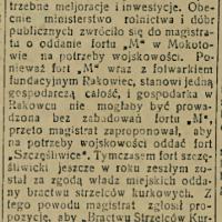 Grunty poforteczne, 1923