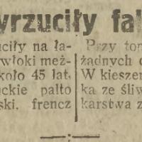 Kogo wyrzuciły fale, 1923