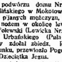 Bójka pijanych, 1924