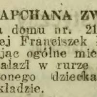 Rura zapchana zwłokami. 1924