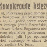Kawalerowie księżyca, 1924