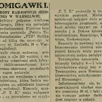 Pierwsze próby, 1925