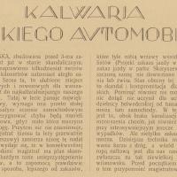 Magistrat walczy z samochodami, 1925