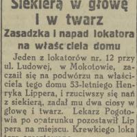 Siekierą w głowę