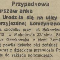 Powita na Rakowieckiej, 1925