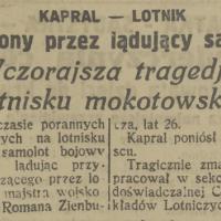 Tragedja na lotnisku, 1925