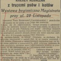 Kałuża z trupami, 1925