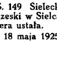 Prokura ustała, 1925