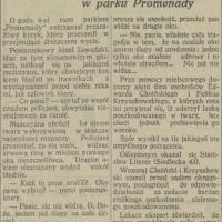 Uderzeniem laski, 1925