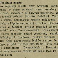 Regulacja miasta Regulacja miasta, 1925