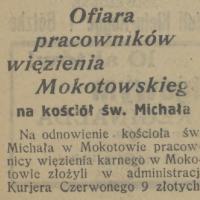 Więzienie dla kościoła, 1925