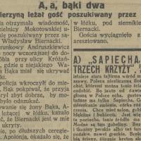 Pod pierzyną, 1925