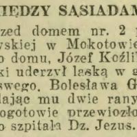 Między sąsiadami, 1925