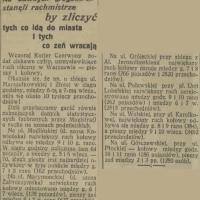 Liczenie na rogatkach, 1925