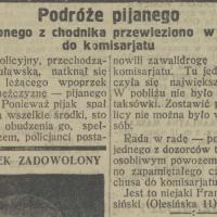 Podróże pijanego, 1925