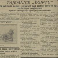 Tajemnice Egiptu, 1925