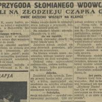 Przygoda słomianego, 1925