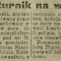 Awanturnik na wizycie. 1925