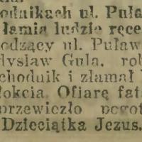Łamią ludzie ręce, 1925