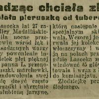 Wolała pietruszkę. Kradzieże. 1925