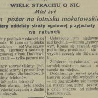 Miał być pożar, 1925