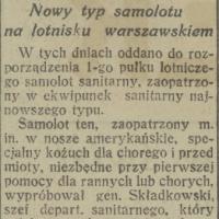 Sanitariusz powietrzny, 1925