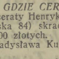 Tam gdzie cerata, 1925