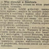 Wiec pod kościołem. 1925