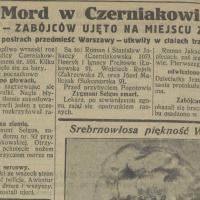 Mord na Czerniakowskiej,1925
