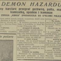 Demon hazardu, 1925