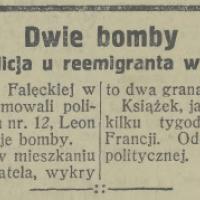 Dwie bomby, 1925