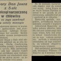 Narzeczona w chlewiku, 1925