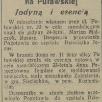 Jodyną i esencją, 1926