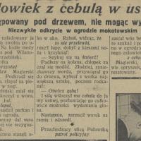 Z cebulą w ustach, 1926