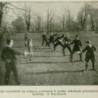 Lekcja szermierki, al. Giżyckiego, 1926